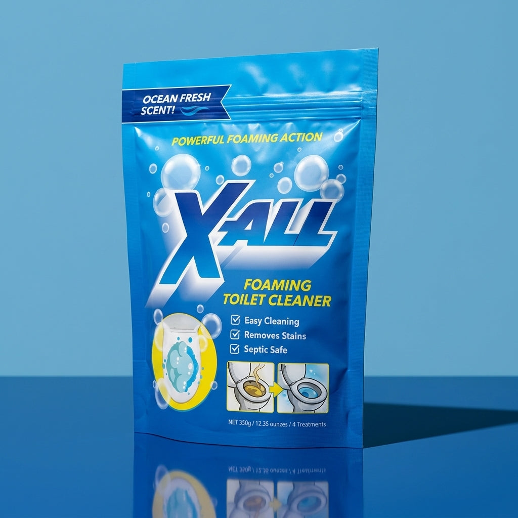 X-All Foaming Toilet Cleaner pouch product hero
