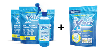 3x - X-All - Multi-Purpose Cleaner + FREE X-All Toilet Cleaner image