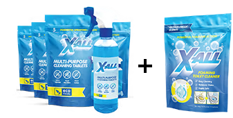 4x - X-All - Multi-Purpose Cleaner + FREE X-All Toilet Cleaner image