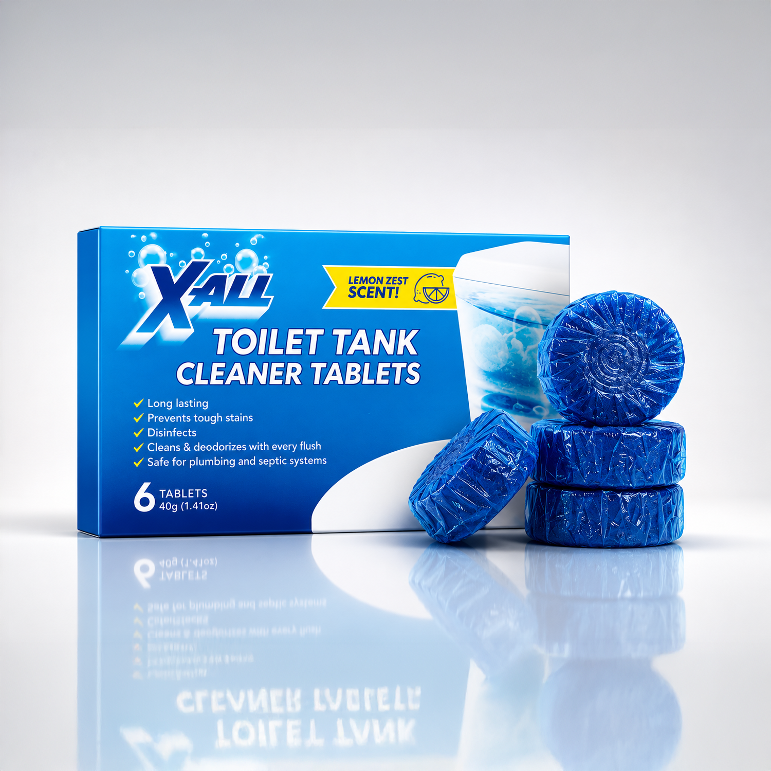 Blue Toilet Tank Tablets X-All