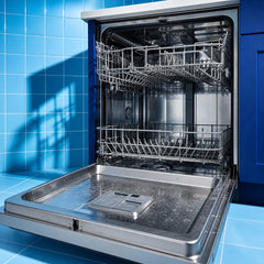 X-All Dishwasher Cleaner: Empty Machine With Residue