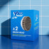 X-All Replacement Brush Head product image on blue tile