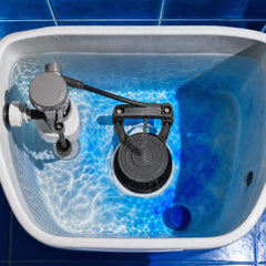 X-All Toilet Tank Cleaner Tablets: Blue Diffusion In Tank