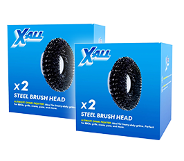 X-All - Power Scrubber - 2x Steel Brush 2 pack - T13 X-All
