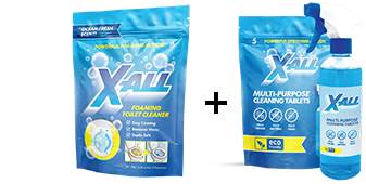 X-All - Toilet Cleaner + FREE X-All Multi-Purpose Cleaner image