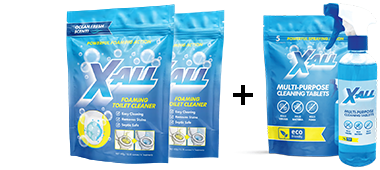 2x - X-All - Toilet Cleaner + FREE X-All Multi-Purpose Cleaner image