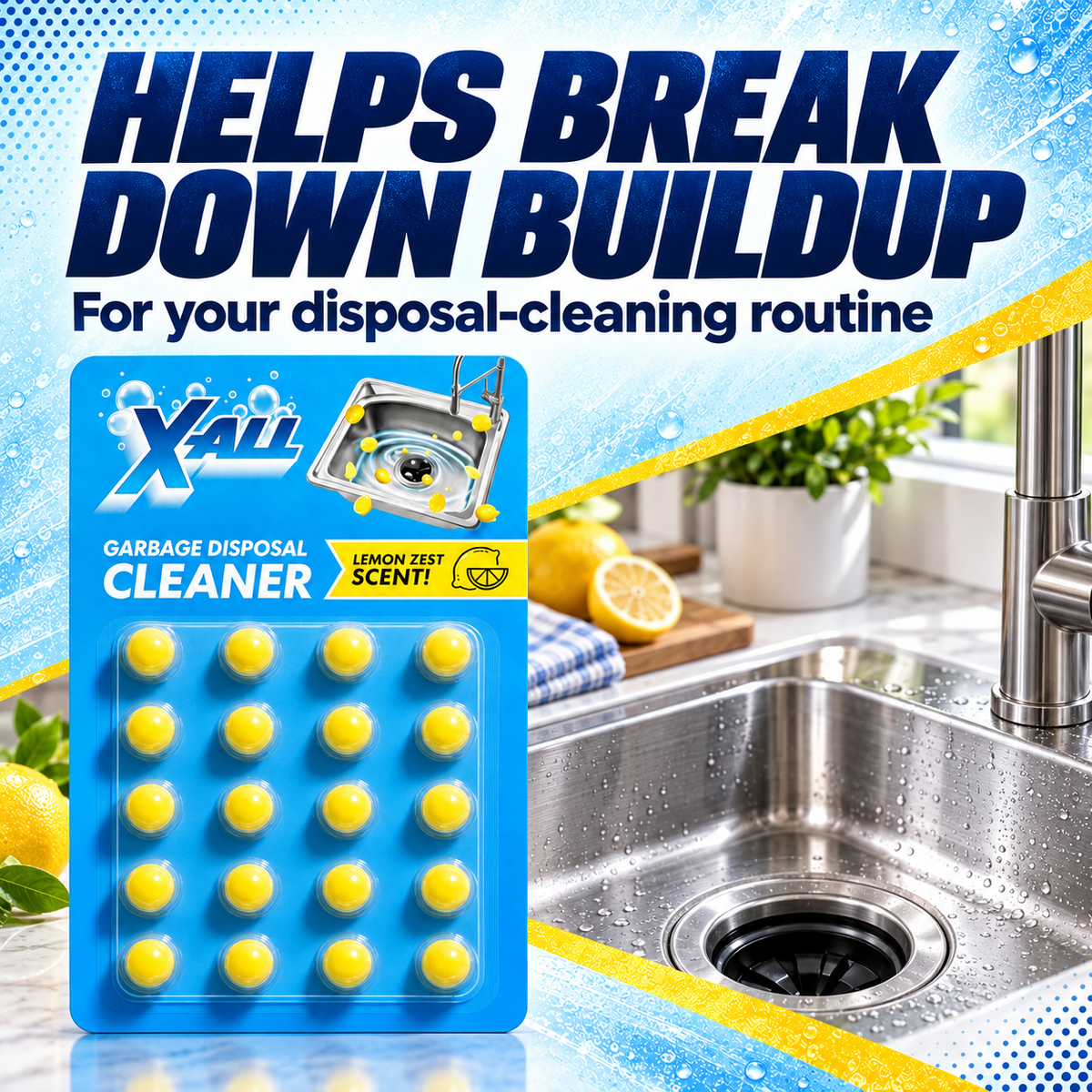 Garbage Disposal Cleaner: HELPS BREAK DOWN BUILDUP. For your disposal-cleaning routine.