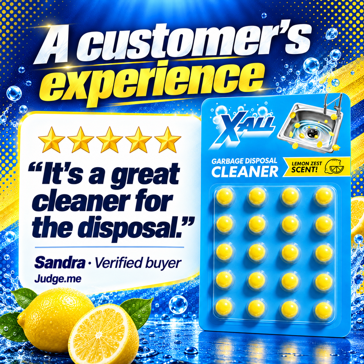 Garbage Disposal Cleaner: A customer’s experience. It's a great cleaner for the disposal.. Sandra · Verified buyer. Judge.me.