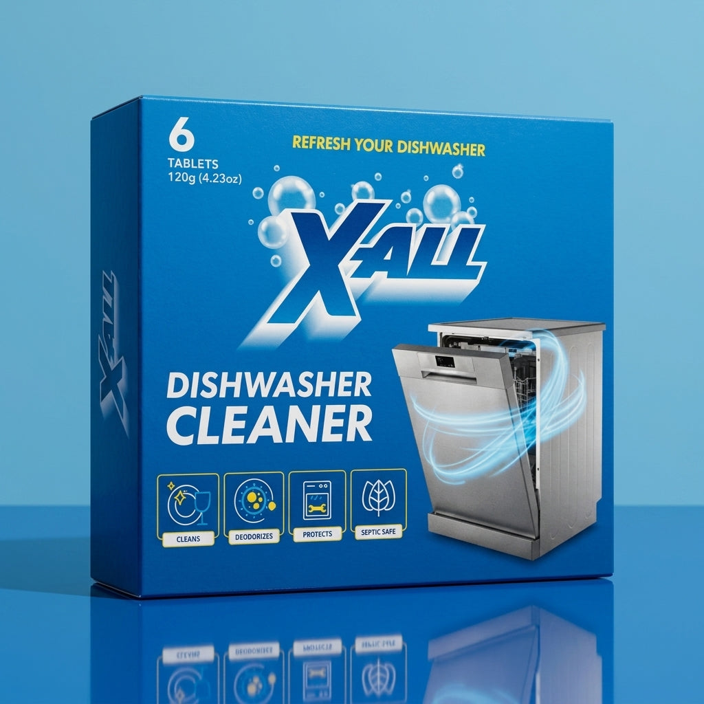 X-All Dishwasher Cleaner box product hero