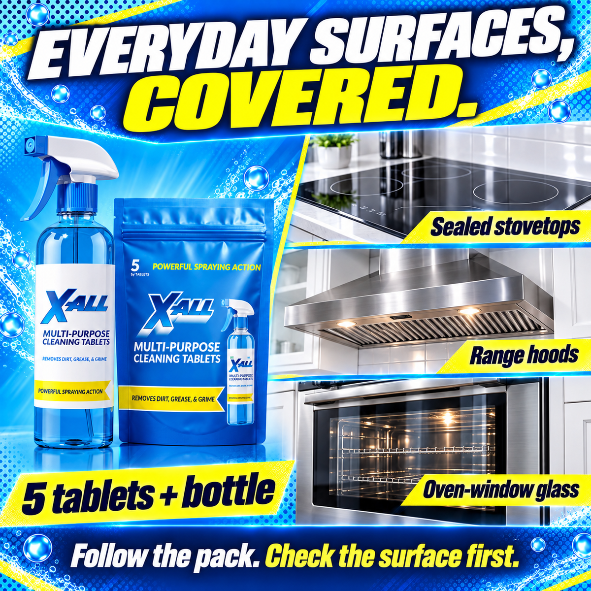 Multi-Purpose Spray application guide for everyday surfaces