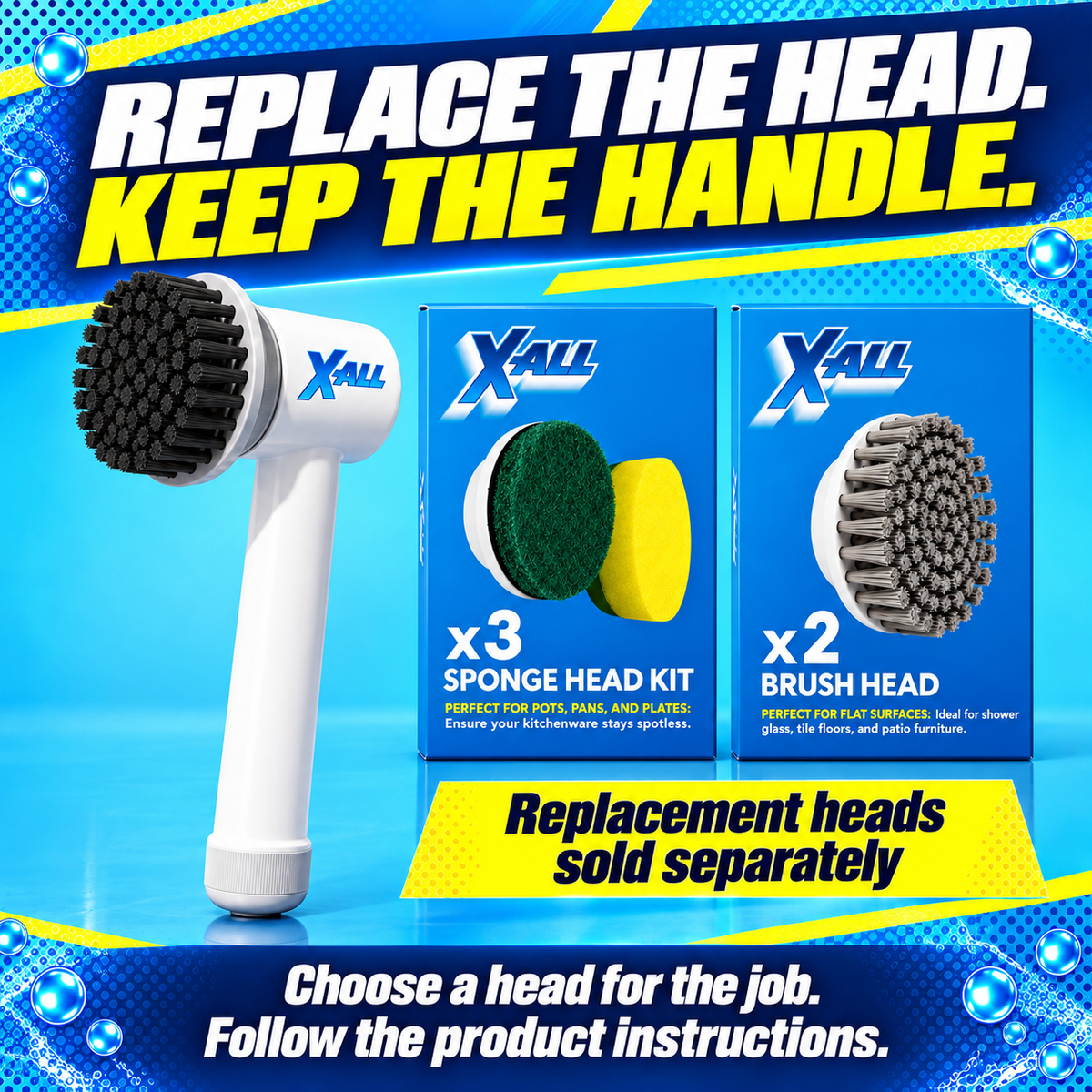 Power Scrubber replacement head options, sold separately