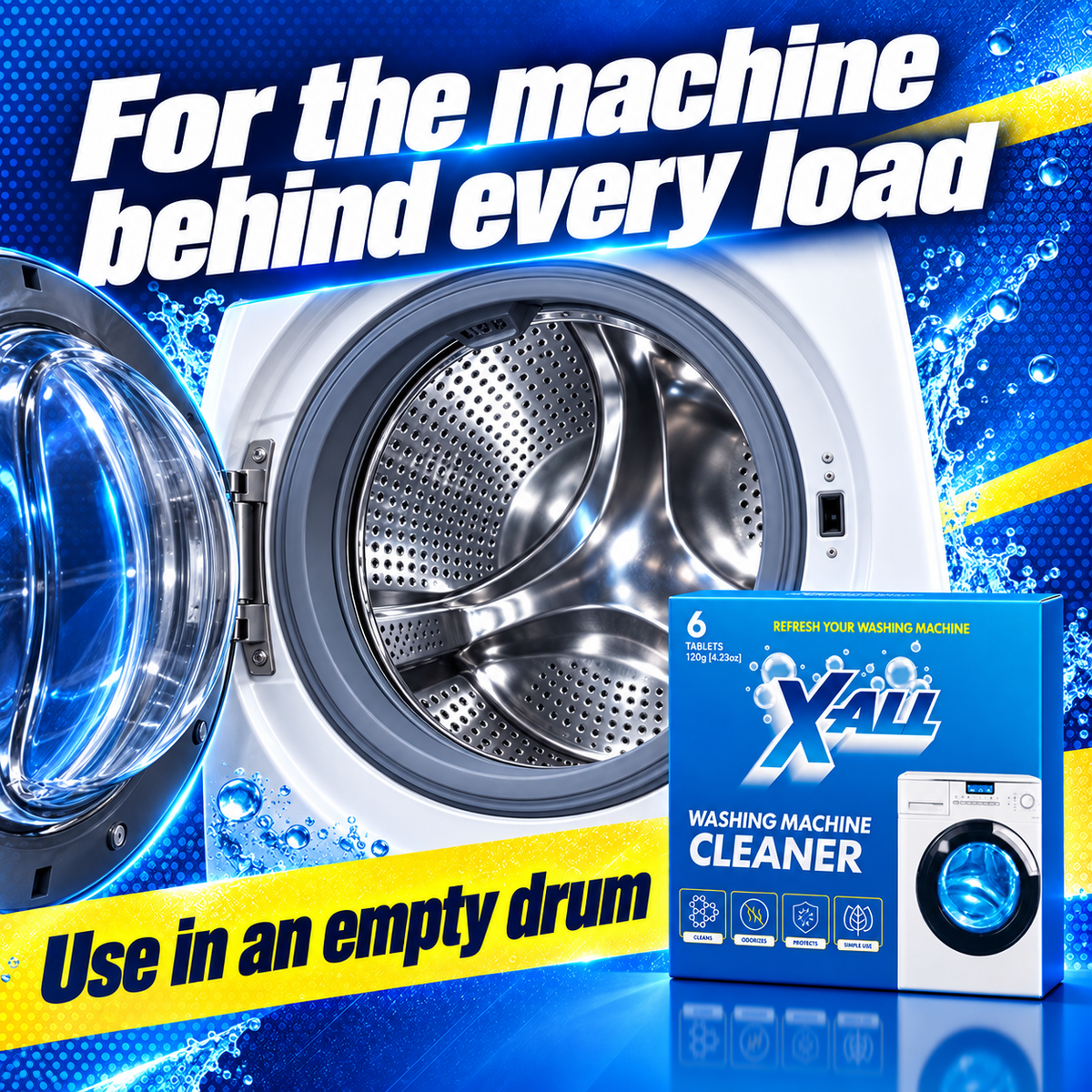 Washing Machine Cleaner: For the machine behind every load. Use in an empty drum.