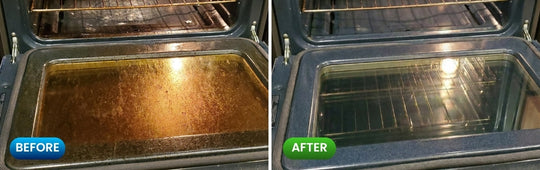 Before and after cleaning result shown by an X-ALL customer